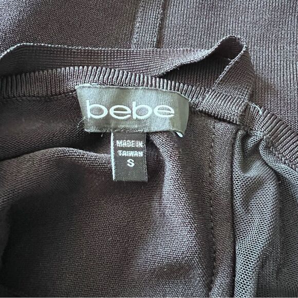 BEBÉ Black Mesh Panel Bodycon Dress 
Size Small - Picture 7 of 7